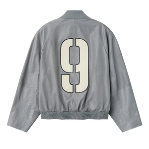 OEM Manufacturer <b>Men's</b> Full Grain Cow skin <b>Leather</b> Raglan Bomber <b>Jacket</b> Luxury Designer Outerwear Custom <b>leather</b> top - Product Image 4