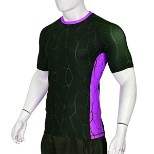 Camiseta de Compresión de Manga Corta Personalizada para Hombre, con Estampado Sublimado, para MMA, BJJ, Grappling, Gimnasio, Entrenamiento, Venta al Por Mayor - Product Image 2