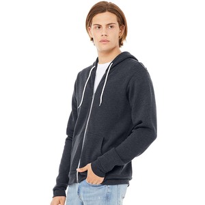 Sweat-shirts à capuche avec cordon de serrage et fermeture éclair 100% coton blanc, vêtements de sport, hiver, haute qualité, broderie personnalisée, logo personnalisé, sweat-shirt pour homme - Product Image 6