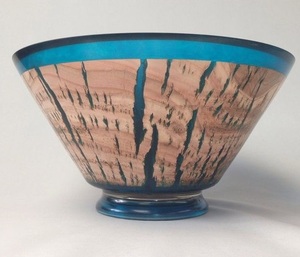 Elegante Tazón de Resina Epoxi y Madera de Acacia, Base de Madera Hecha a Mano, Acabado Brillante, Libre de BPA, Ecológico y de Lujo, Ideal para Regalos Premium - Product Image 4
