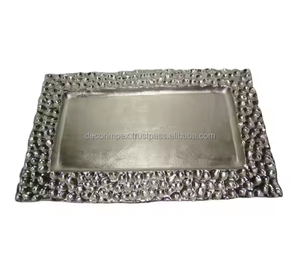 Bandeja de Servicio de Aluminio Vintage de Diseño Personalizado, Forma y Tamaño Personalizables, Hecha a Mano, Multifuncional, Vajilla Clásica para Cocina - Product Image 3