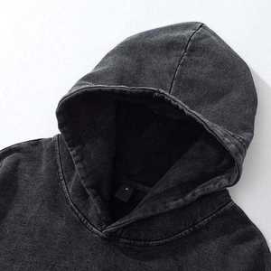 Sudadera con Capucha Oversize para Hombre, de Algodón Grueso de 500GSM, Estilo Urbano, con Bolsillo Canguro, Corte Holgado, para Invierno - Product Image 4