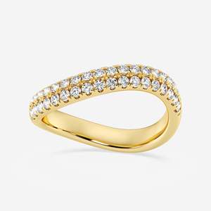 Anillo de Eternidad con Diamantes, Corte Brillante Redondo, Engaste Pavé, Joyería Clásica de Boda para Mujer - Product Image 6