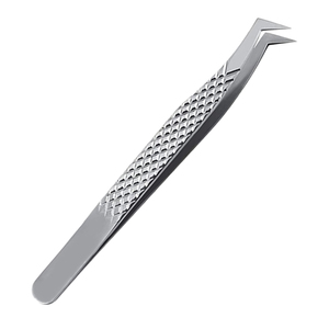 Pinzas de Precisión para Pestañas, Duraderas, con Ángulo de 45 Grados, de Acero Inoxidable, Agarre Perfecto, Herramientas para Extensión de Pestañas de Salón de Belleza, Marca Privada - Product Image 2