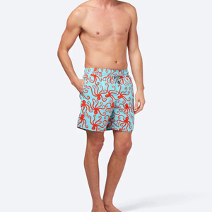 Custom 100% Polyester Canvas <b>Mens</b> Swim <b>Trunks</b> with Compression Breathable Quick Dry Swimwear Shorts - Product Image 2
