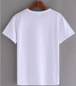 T-shirt en coton blanc à col rond et manches courtes pour homme, coupe classique, couleur unie, jersey décontracté, haut uni - Product Image 2