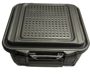 Bandeja de Esterilización de Acero Inoxidable de Doble Capa, Caja de Esterilización Manual para Instrumentos Quirúrgicos Oftálmicos de Doble Nivel - Product Image 1