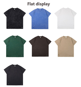 Camiseta de Diseño Personalizado con Estampado POD, 300G, Algodón, Estilo Urbano, Vintage, Lavado Ácido, para Hombre y Mujer - Product Image 6