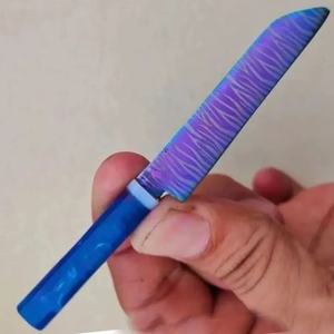 Cuchillo de Chef Personalizado Hecho a Mano Jexmoo con Cuchillos de Cocina en Miniatura de Acero Inoxidable, Hermosa Mango de Acero, Regalo para Chef - Product Image 5