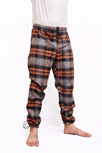 Pantalones de Franela a Cuadros Premium para Hombre, Pantalones de Dormir de Algodón Suave, Cintura Elástica con Cordón, Ropa de Dormir Personalizada OEM - Product Image 6