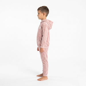 Conjunto Deportivo para Niños, Sudadera con Capucha y Pantalones Jogger, Algodón Lavado con Ácido, Corte Regular, Casual, con Parche Bordado y Diseño de Logotipo Personalizado - Product Image 2