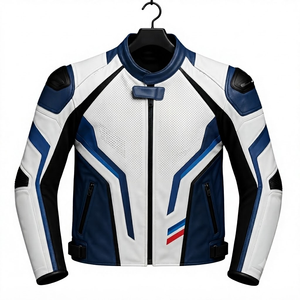 Men's Custom Super MotoCP Track Cowhide <b>Racing</b> <b>Jacket</b>/Chaqueta Leather Motorbike CE Level 2 Protection Made To Measure Approved - Product Image 1
