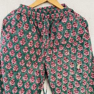 Nouvel arrivage : Ensemble de nuit en coton pour femme, magnifique pyjama indien imprimé à la main, 100 % coton - Product Image 3