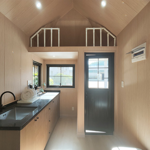 Prefab Steel Tiny House on Wheels <b>Travel</b> House Modular Mobile Home Cabin with Kitchen Bathroom Sleeping Space Living Unit - Product Image 1