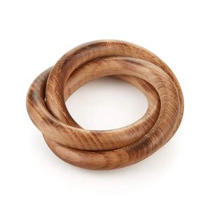 Anillo de servilleta clásico de madera para mesa de comedor tradicional, ceremonia de boda, restaurante, banquete, hotel, resort, fiesta y hogar - Product Image 2