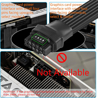 Cable 12VHPWR de 16 pines de fuente de alimentación a GPU, ATX 3.0 PCIe 5.0.