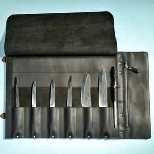 Bolsa de Chef Personalizada OEM de Cuero Genuino Resistente, a Prueba de Olores, Cómoda, con Bolsillos Organizadores para Herramientas de Chef - Product Image 1