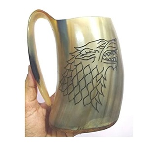 100% Natural Drinking Horn Mug For Party High Quality & Funny Christmas Mug Customised Horn Mug For Home Hotel And Restaurant - Product Image 4