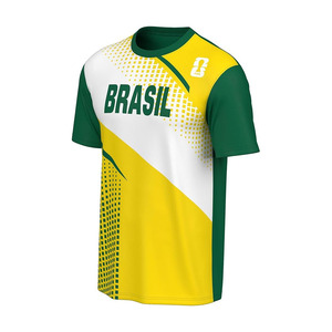 Camiseta de Fútbol para Hombre, Manga Corta, Logotipo Estampado en la Parte Delantera, Secado Rápido, Transpirable, Pantalones Cortos Deportivos Casuales, Servicio OEM, Personalizada, 100% Poliéster - Product Image 4
