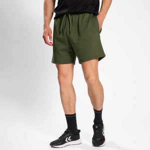 Shorts de course pour hommes en polyester/spandex, imprimés sur mesure avec logo frontal, 2 en 1, séchage rapide, respirants, entrejambe de 7 pouces - Product Image 1