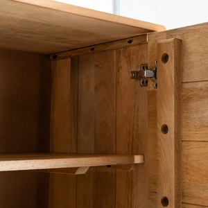 Meuble de salon et de salle à manger moderne en bois massif, écologique, avec 2 compartiments, portes à panneaux plats, garantie 1 an, meubles pour la maison - Product Image 2
