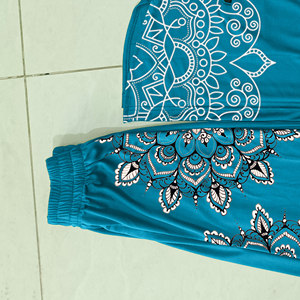 Muslim Swimwear Islamic Women <b>Modest</b> Hijab Plus Size 2 Piece <b>Set</b> Burkinis Print Quick Dry Waterproof Beach Burkinis - Product Image 4