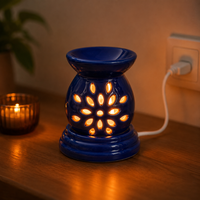 Diffuseur d'huiles essentielles électrique en céramique |   Diffuseur d'arômes artisanal pour huiles essentielles, parfum d'ambiance pour la maison, décoration de spa, cadeau haut de gamme