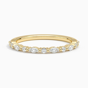 Bague en V contournée avec diamants marquise et ronds alternés LR - Product Image 2