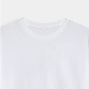 T-shirt décontracté pour homme de haute qualité, coupe classique, col rond, 100% coton respirant, tissu en toile 200g, logo sur le devant, sans impression - Product Image 2