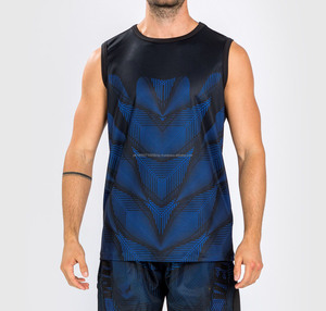 เสื้อกล้ามสำหรับผู้ชายผ้าแห้งเร็วสำหรับฟิตเนสเสื้อ3D สไตล์ลำลองแบบถักพิมพ์ซับลิเมชันขนาดใหญ่พิเศษ - Product Image 1