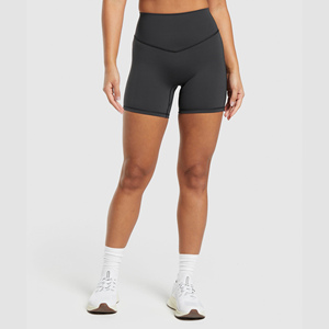 Shorts deportivos de cintura alta para mujer, talla grande, para gimnasio, correr, pilates, yoga, entrenamiento. - Product Image 1
