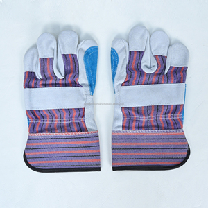 Leather Safety Work <b>Gloves</b> Reinforced Thumb Palm Durable <b>Gloves</b> for Farming Gardening and Industrial Use - Product Image 6