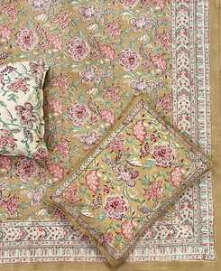 Wholesale 100% Cotton Bed Sheet Luxury Jaipur Hand Block Printed <b>Bedding</b> Set Custom Printed Sheets Manufacturer Vendor Set - Product Image 3