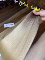 Extensions de cheveux humains vietnamiens super double tirés, en vrac, longueur complète, couleurs ombrées, de 50 cm à 60 cm