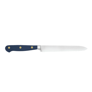 Cuchillo de Cocina Multiusos de 5 Pulgadas con Hoja Serrada de Acero Inoxidable y Mango Azul con Triple Remache para Frutas, Verduras y Pan - Product Image 2