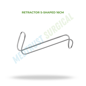 Retractor Quirúrgico en Forma de S de 16 cm, Acero Inoxidable, Instrumento de Rinoplastia ORL - Product Image 2