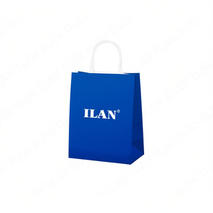 Borsa Regalo Ilan 21x11x27 Cm Blu con Manico in Carta - Product Image 2