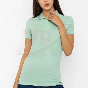 เสื้อโปโลผู้หญิงแบรนด์ส่วนตัว ผ้าฝ้าย แขนสั้น รับผลิตตามสั่ง ขายส่งจากโรงงาน - Product Image 5