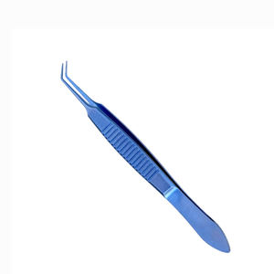 Pinzas de Sutura Anguladas McPherson Premium de Acero Inoxidable, Herramienta Oftálmica para Micro Suturas, Instrumentos Quirúrgicos con Certificación CE ISO - Product Image 1