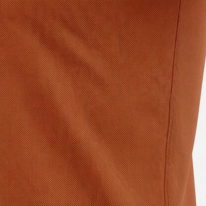 Polo à manches courtes pour homme, couleur marron rouille, tissu Oxford tissé uni, coupe classique, design boutonné - Product Image 5