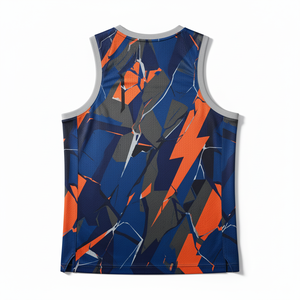 Uniforme de Baloncesto de Fábrica OEM, Transpirable, Duradero, 100% Poliéster, Malla sin Mangas, Personalizable con el Logotipo del Equipo - Product Image 2