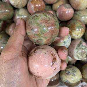 Sphère de cristal de jaspe rose naturel de qualité supérieure, pierre précieuse polie, boule de pierre de guérison au ton rose doux, diamètre 3 cm - Product Image 6