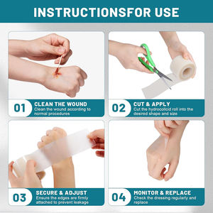 ผ้าพัน<span class=keywords><strong>แผล</strong></span>ไฮโดรคอลลอยด์เกรดทางการแพทย์แบบม้วน เทปปิด<span class=keywords><strong>แผล</strong></span>แบบม้วนชนิดยึดติดเอง - Product Image 6