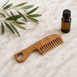 Handmade 100% Natural Green Sandalwood Hair <b>Comb</b> <b>Wide</b> Tooth Wooden <b>Comb</b> for Curly Hair for Home Use Natural Crafts - Product Image 6