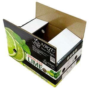 Rectangular Folding Corrugated Board Carton Box Custom Logo Flexo UV Printing Recycled Materials for Agricultural Products - Product Image 3