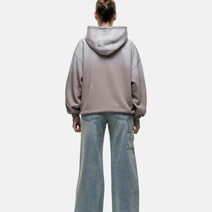 Sweat-shirt à capuche surdimensionné pour femme, couleur unie, en polaire, avec poches, design décontracté pour l'automne - Product Image 4