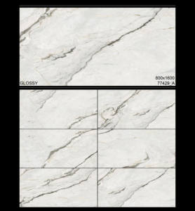 Baldosa de Porcelana Blanca Brillante para Piso, 650x650mm, 10mm de Grosor, Resistente a Ácidos, Z/F GLOBAL EXPORT ZF-8644, Diseño Contemporáneo - Product Image 6