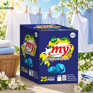 Cápsulas de Detergente Premium para Lavadoras de Carga Frontal y Superior |   Cápsulas de Lavandería Ultra Fresh Wash Extra White para Limpieza Profunda, Paquete de 25 Cápsulas - Product Image 5