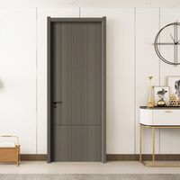 Puertas de Entrada Interiores de Estilo Posmoderno Americano, Insonorizadas, con Aislamiento Térmico, de MDF, para Sala de Estar, Dormitorio, Oficina, Cocina, Hotel