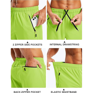 Reinforced Stitching Gym <b>Shorts</b> <b>Men</b> Fitness Workout Quick Dry <b>Lightweight</b> Breathable Stretch Training - Product Image 2